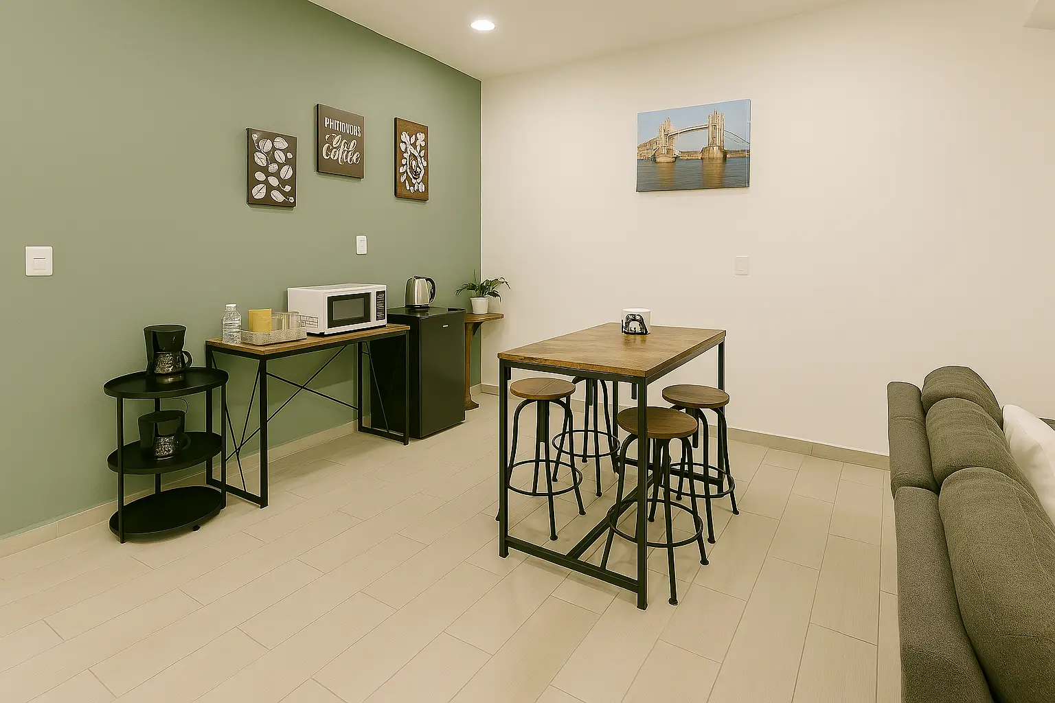 Comedor en Suite Minimalista